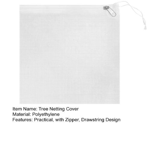 Fruit Tree Netting Cover with Zipper Drawstring Design Ultra-Fine Mesh Transparent Bird Insect Garden Netting Plant Cover