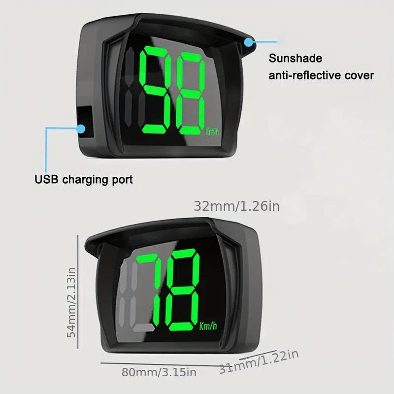 Y03 Автомобильный проекционный дисплей (HUD) Универсальный GPS-спидометр - Эксклюзив для трансграничной торговли