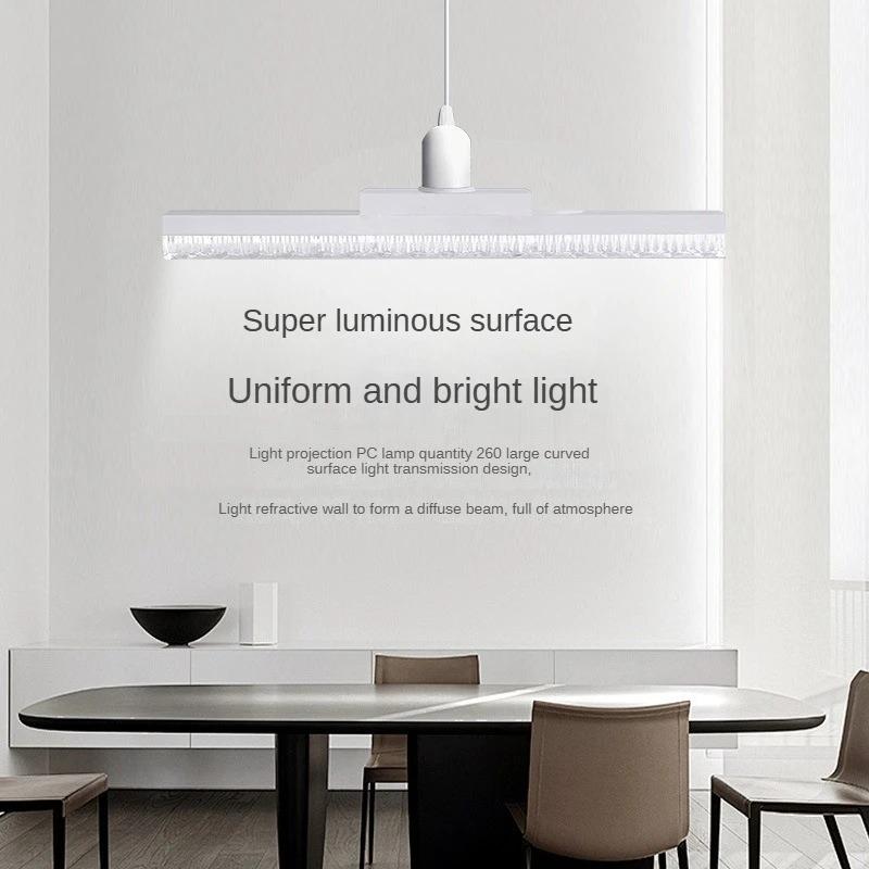 E27 светодиодная ленточная лампа сверхяркая винтовая потолочная лампа бытовая высокая мощность яркость длинная хрустальная лампа 18 Вт/24 Вт