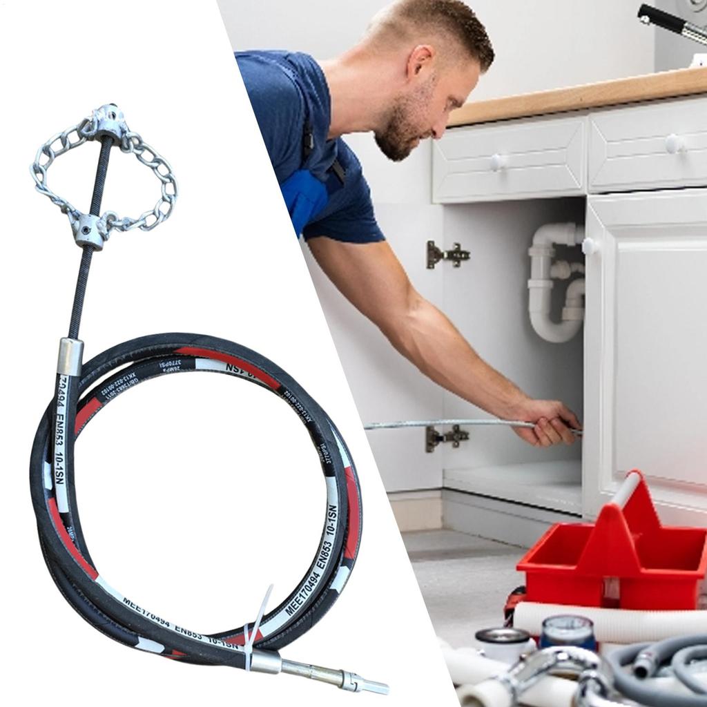 Гибкий вал для прочистки канализации, удаления накипи, инструменты для бурения трубопроводов, многоцелевая роторная цепь для удаления накипи, для сада, туалета, улицы