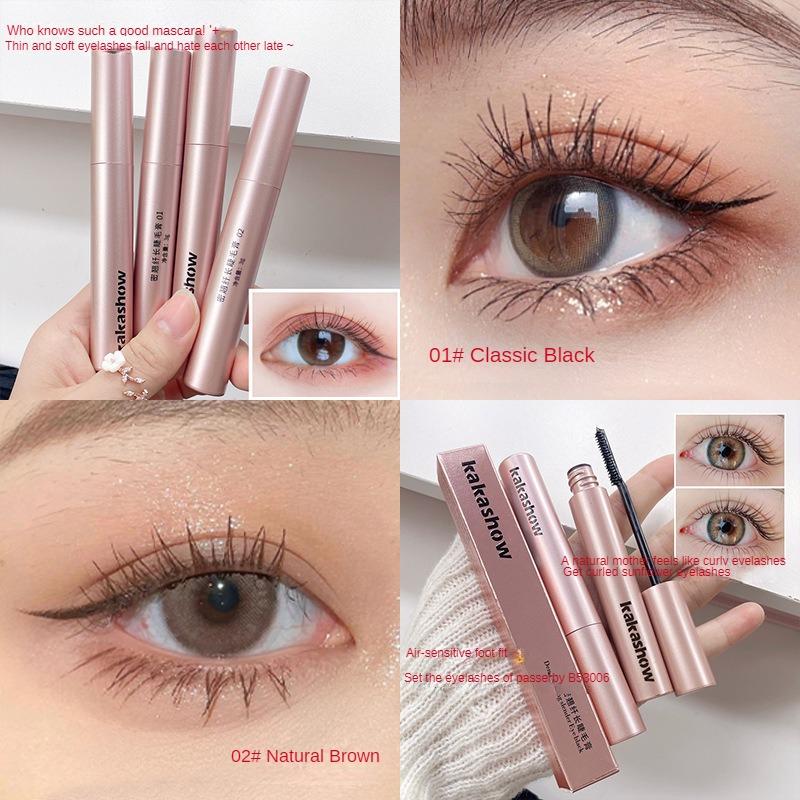 Dense and Long Mascara, Thick and Natural, Long-lasting, Waterproof, Non-smudging, Rooted and Clear