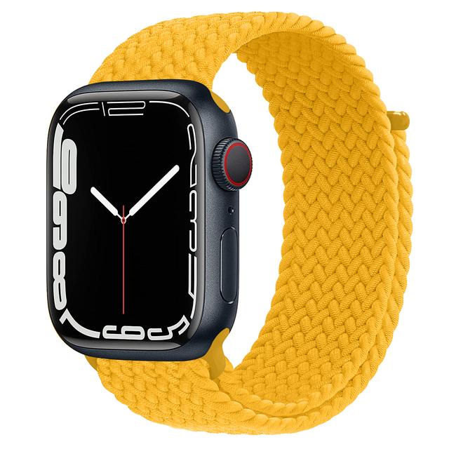Ремешок для Apple Watch 44 мм 40 мм 45 мм 41 мм 42 мм ultra 49 мм correa Плетеный браслет Solo Loop Apple watch series 7 3 5 se 6 8
