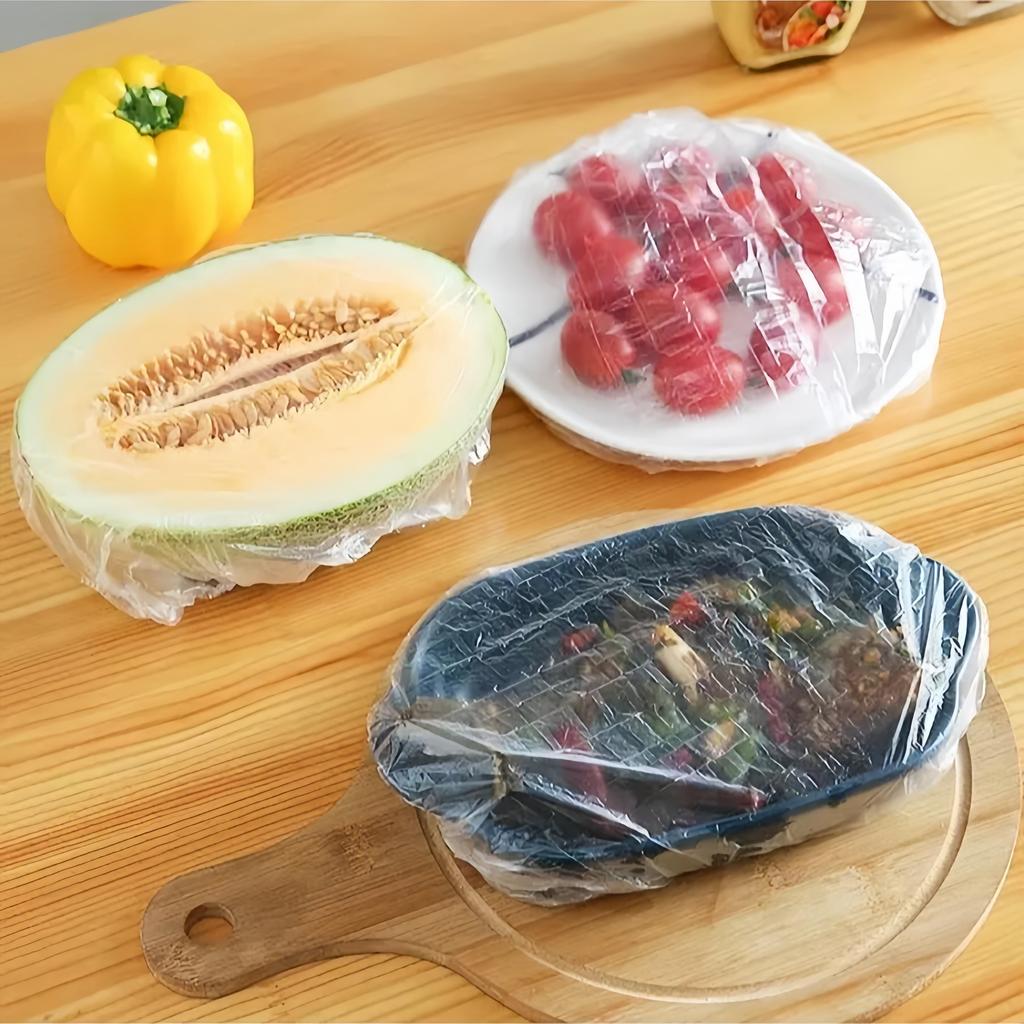 Saran Wrap Disposable Food Cover Food Grade Fruit Vegetable Storage Bag Elastic Plastic Bag Kitchen Fresh Keeping Bag