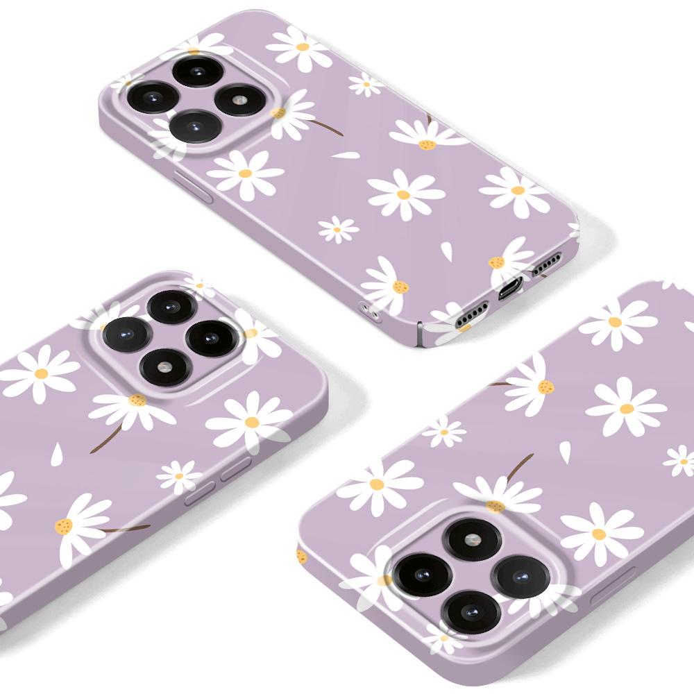 Simple Daisy Phone Case For Xiaomi 15 15T 14 14T Pro Film Hard Cover