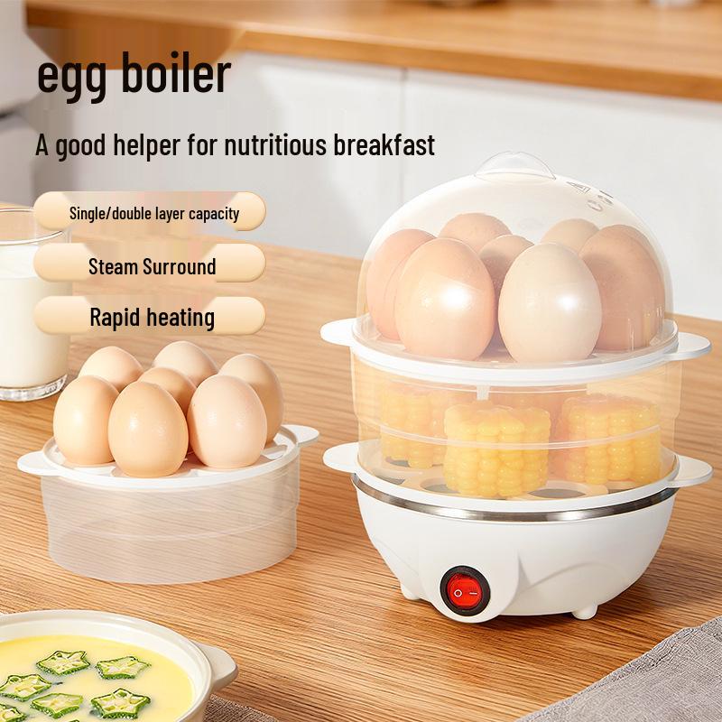 Automatic Egg Cooker: Multifunctional Steamer with Auto Power-Off for Perfect Breakfast Eggs