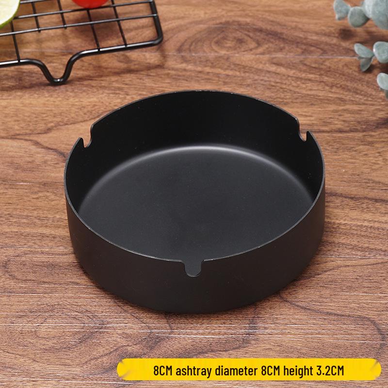 Stainless Steel Windproof Ashtray - Durable, Stylish, and Large for Bars, Cafes, and Hotels