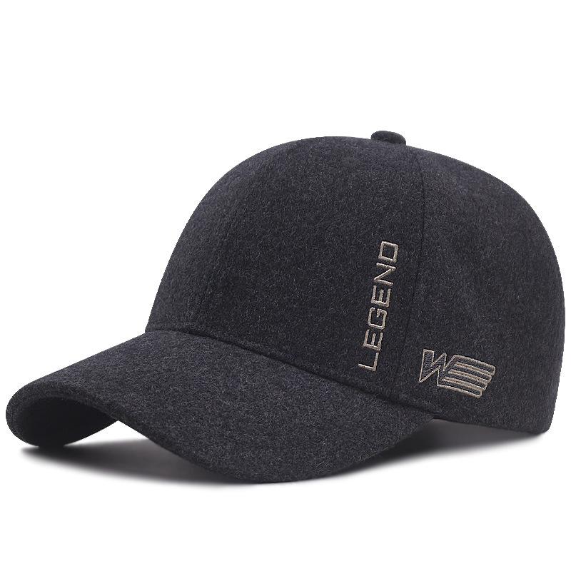 Зимняя толстая теплая шерстяная бейсболка большого размера Snapback Hat для мужчин с большой головой Outdoor Dad Feat Большая спортивная кепка 55-60 см 60-65 см