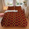 Abstract Hexagonal Print 3Pcs Bedding Setduvet Cover With 2 Bedropillowcase Home Birthday Gift