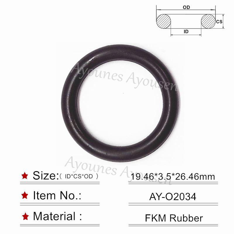 100pieces Rubber Oring Seals 19.46*3.5mm For Nissan Fuel Injector Repair Kit (AY-O2034)