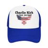 Summer Sun Hats Charlie Kirk A True Patriot Baseball Cap Sun  Sun Visor Print Trucker Hat Couple Women Hippie Baseball Caps