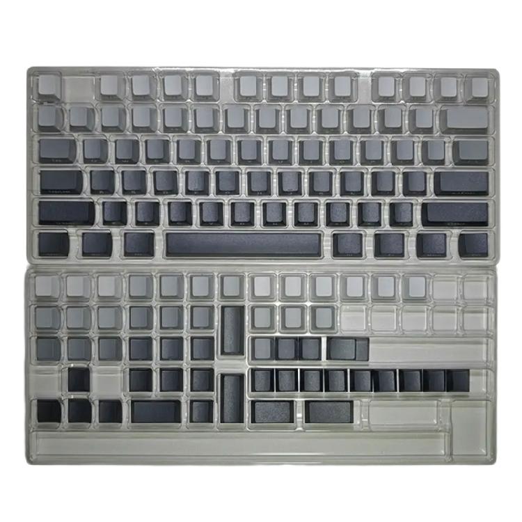 125 клавиш Dye Sublimation Верхняя/Боковая печать PBT Колпачки для клавиш Оригинальная высота Градиентный цвет Колпачки для клавиш для 60 75% 104 108