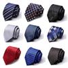 Tie Tie Polyester Silk Tie 8Cm Business Men'S Dress Wedding Studio Tie