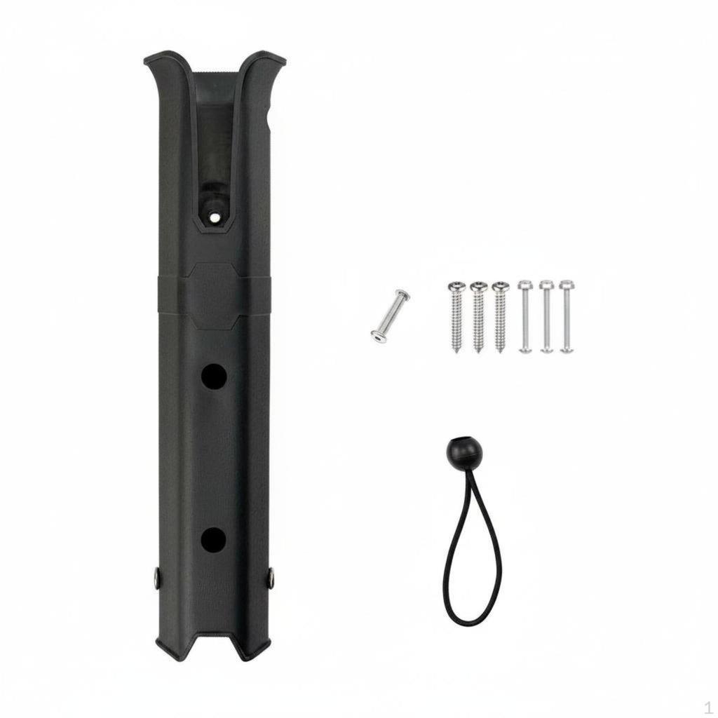 Single Tube Rod Holder Portable Fishing Pole Bracket Easy Installation Boat Rack for Boaters,