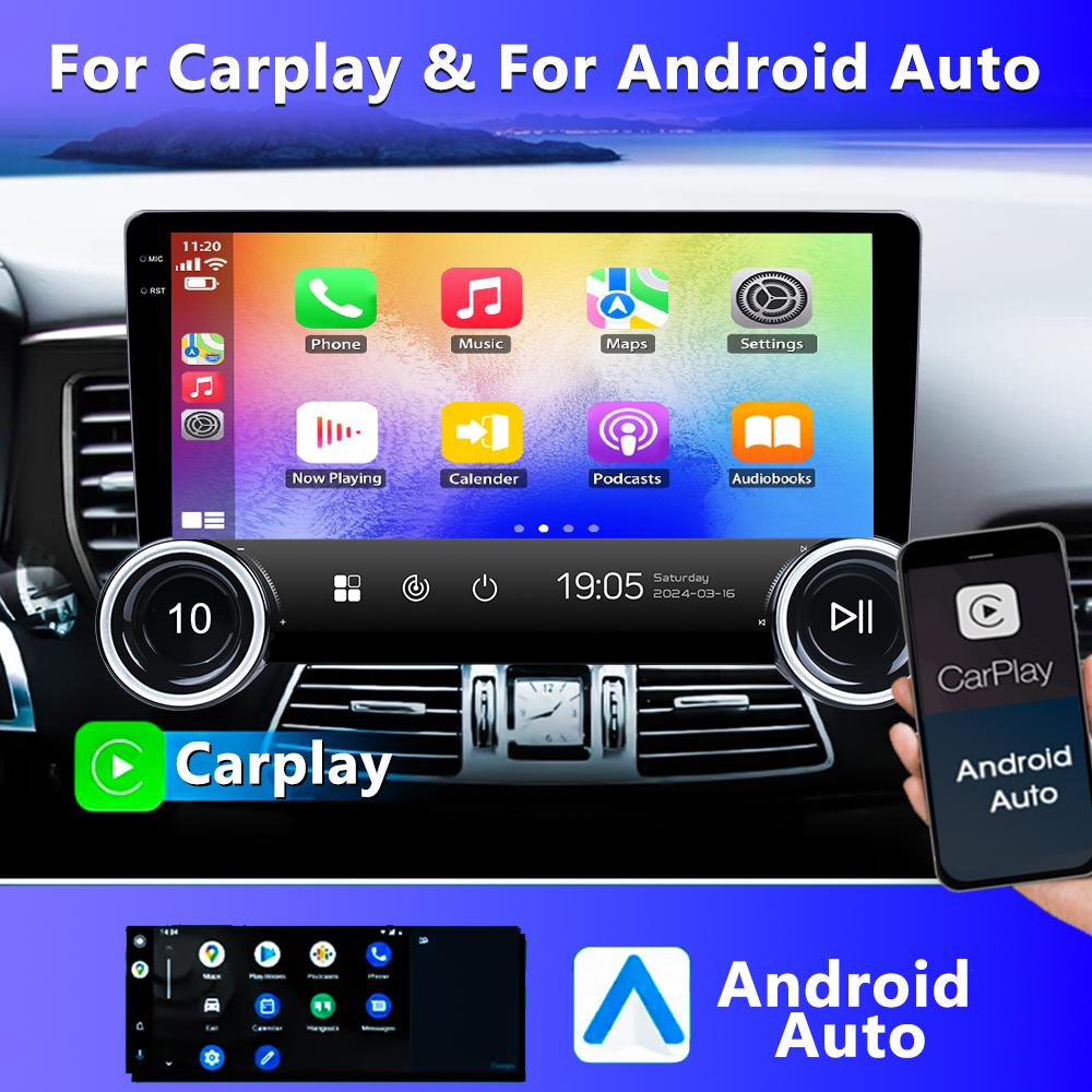 Reakosound Android 4 Core Car Radio 10.1" High Definition GPS Navigation Bluetooth Universal Car Multimedia Player Carplay Stereo