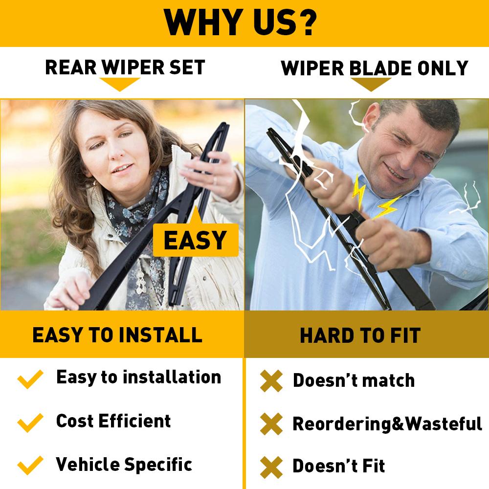 1Set Car Rear Wiper Arm Blade ABS Black Fit For Toyota 4Runner Limited Sport Utility 4-Door 2003-2009 Accessories 85241-35030