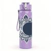 1PC Mandala Sun Ornament Art Print 750ml Color Plastic Sports Water Bottle Leakproof Flip Straw Lid Suitable for Sports Office Home Use