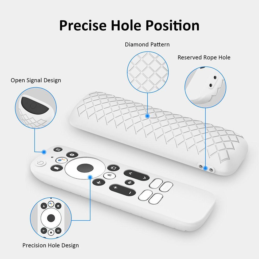 Силиконовый чехол для пульта дистанционного управления, однотонный защитный чехол для пульта дистанционного управления Onn. Потоковое вещание в формате FHD для Android TV