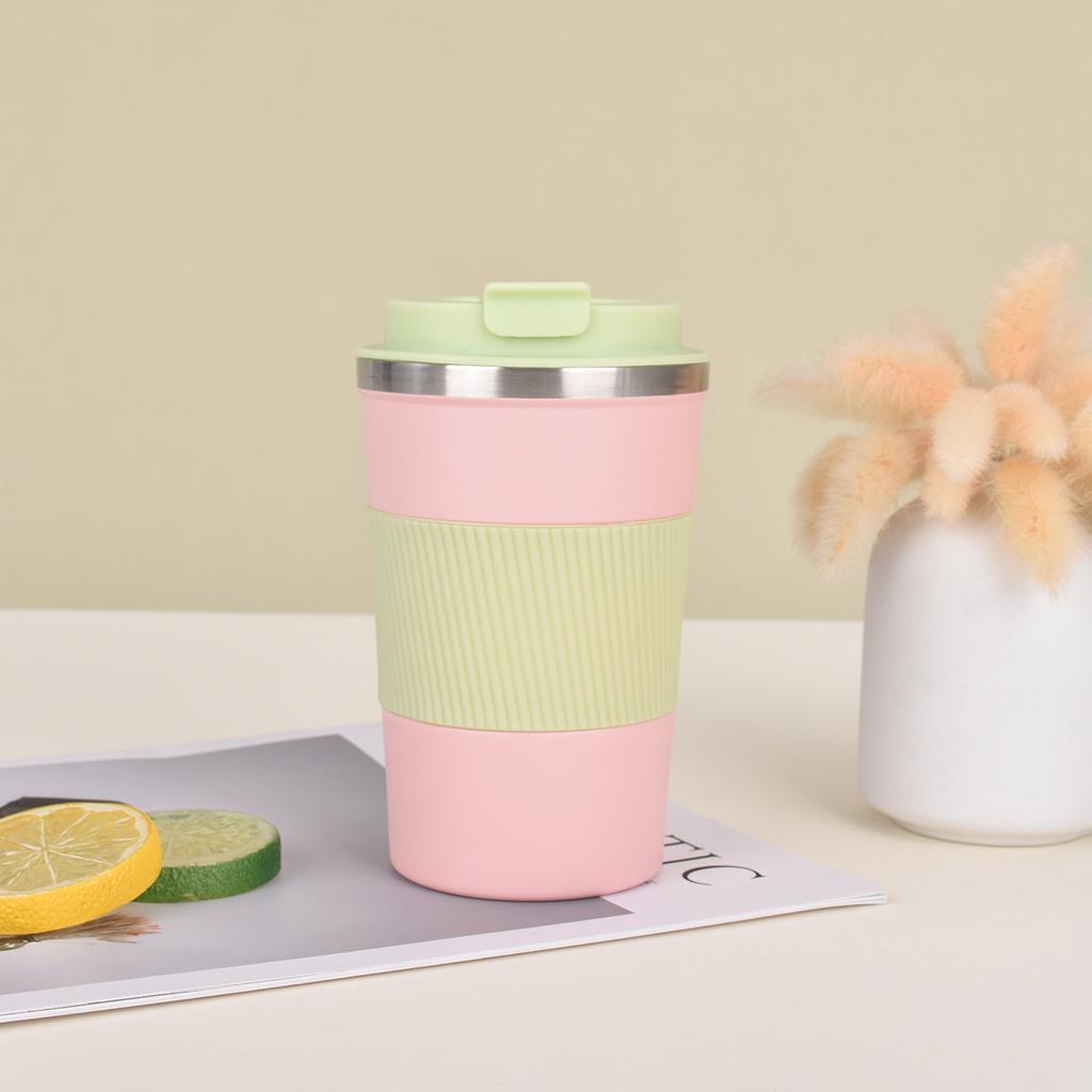 Latest Stainless Coffee Cup with Leather Case Double Insulated Cup Portable Business Office Gift Cup Durable Durable