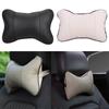 Car Pillow Leather Neck Headrest Super Soft Memory Foam Auto Seat Cover Head Neck Rest Cushion Hole-digging Car Headrest