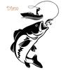 SP Fishing Fisherman Fish Boat Reflective Car-Styling Vehicle Decals Sticker Decor