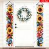 Banner Easter Decoration 2pcs Polyester Indoor Outdoor Porch Hanging