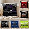 Чехол на подушку для автомобиля D-dodge, шелковистый короткий плюш, чехол на диванную подушку, скрытая молния, мягкий пылезащитный чехол для домашнего декора