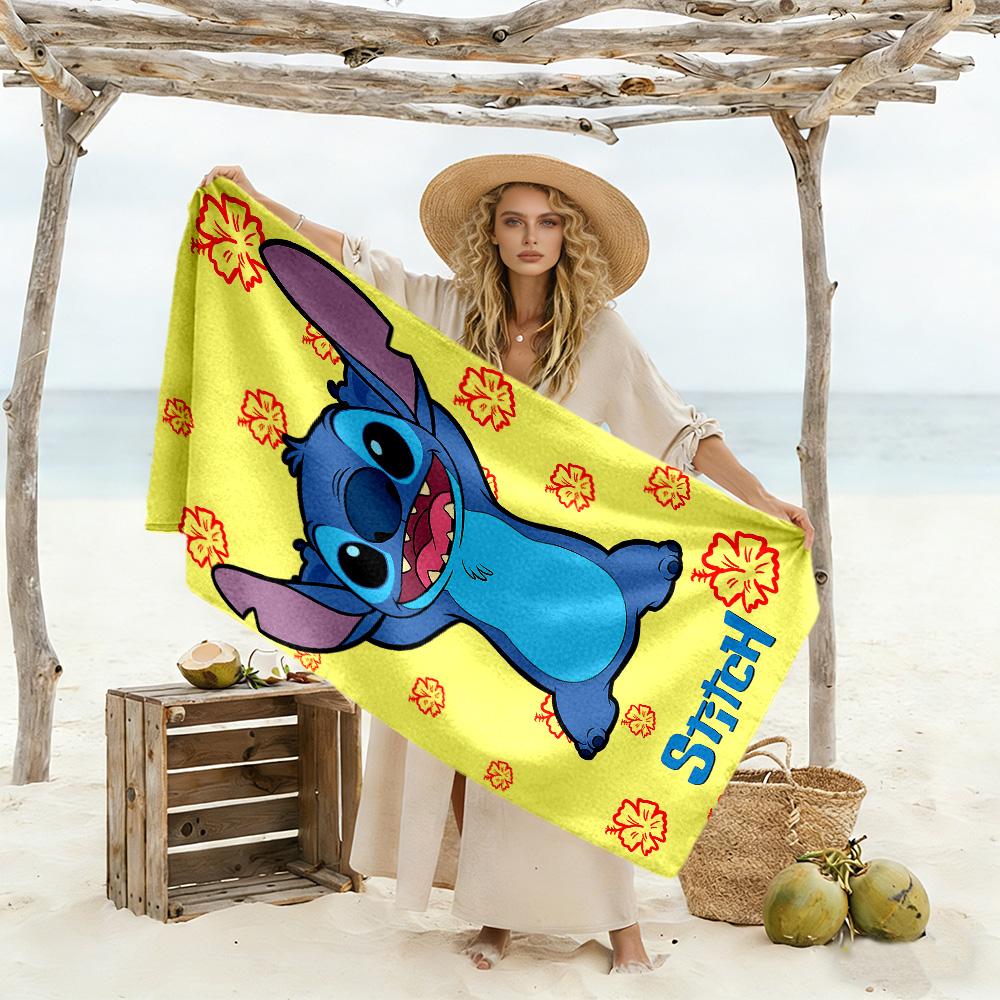 Spring Stitch And Chicks Beach Towel Super Soft Microfiber Quickdry Fabric Comfortable Lightweight Suitable for Swimming, Gym, Camping, Yoga Vacation