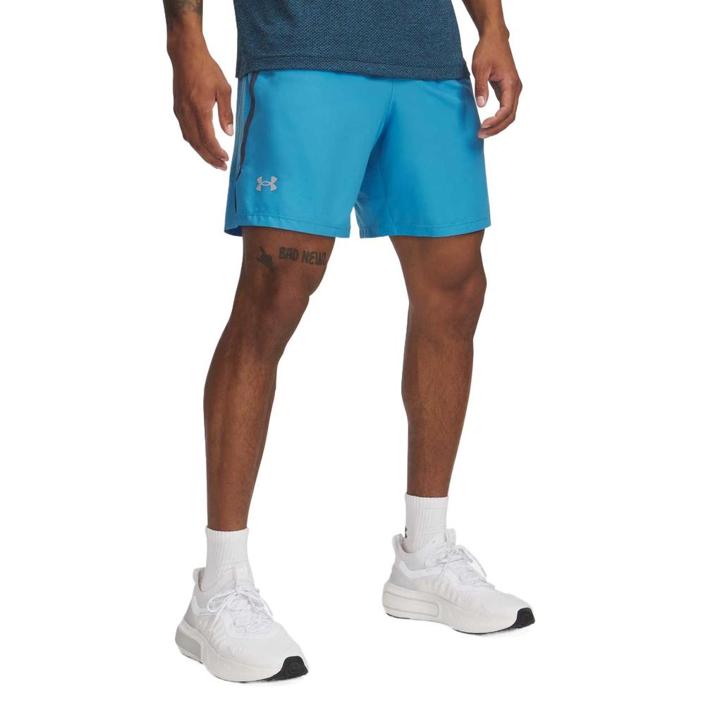 Under Armour Запуск Повседневные шорты Мужские Синие 1382641-452