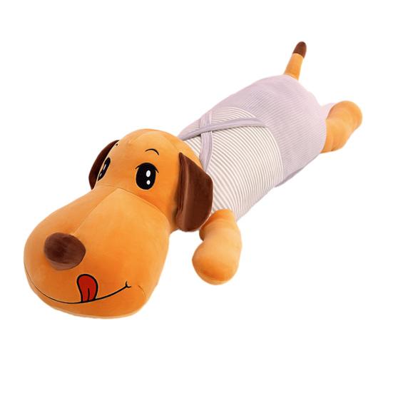 Long Pillow Plush Dachshund Doll 110/130cm Hugging Pillow Soft Stuffed Animal Cute Dog Plush Toy for Sleep And Nap