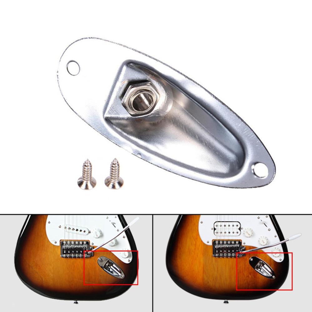 Professional Electric Guitar Jack Plate Guitar Parts 6.35mm Guitarra Pickup  Musical Instrument