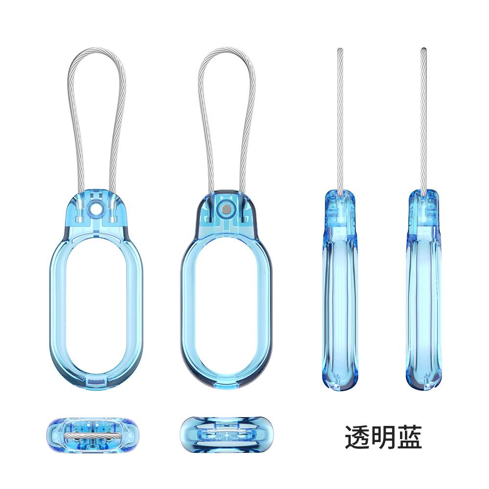 For Samsung SmartTag2 Case with Wire Cable - Secure GPS Tracker Holder Cover for Keys, Wallet, Luggage Anti-fall Case