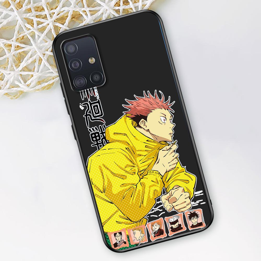 Чехол для телефона с изображением аниме Jujutsu Kaisen для Samsung Galaxy A12 A52 A51 A32 A21s A71 A02s A22 A31 A72 A41 A02 A42 A01 A03, черный чехол из ТПУ