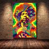Famous Rock Star Jimi Hendrix Creative Poster Canvas Painting HD Printing Decorative Painting Living Room Decoration