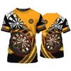 Cool Design Darts League T-shirt Men's Sport T-shirt 3D Darts Gift Print Fun Kids for Boys and Girls