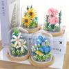 Building Blocks Flower DIY Rose and Chrysanthemum Potted Bouquet Home Decoration 3D Model Flower Block Girl Gift Children's