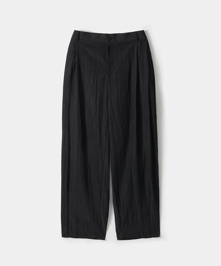 TRIP LE SENS Ss Air Flow Side Double-Pleated Pants_Black