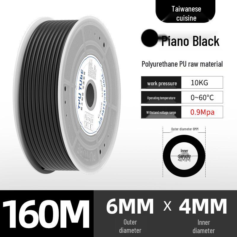 Durable 8mm PU Pneumatic Air Hose, 12mm Tube, Wear & Pressure Resistant - Compressor Accessory