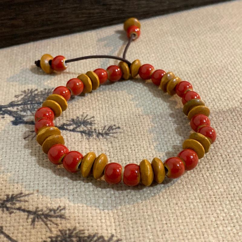 Милый мультяшный браслет с изображением счастливого кота для женщин и девочек, цветные эластичные браслеты с бусинами, керамические браслеты с подвесками в виде кота, ювелирные изделия, подарки