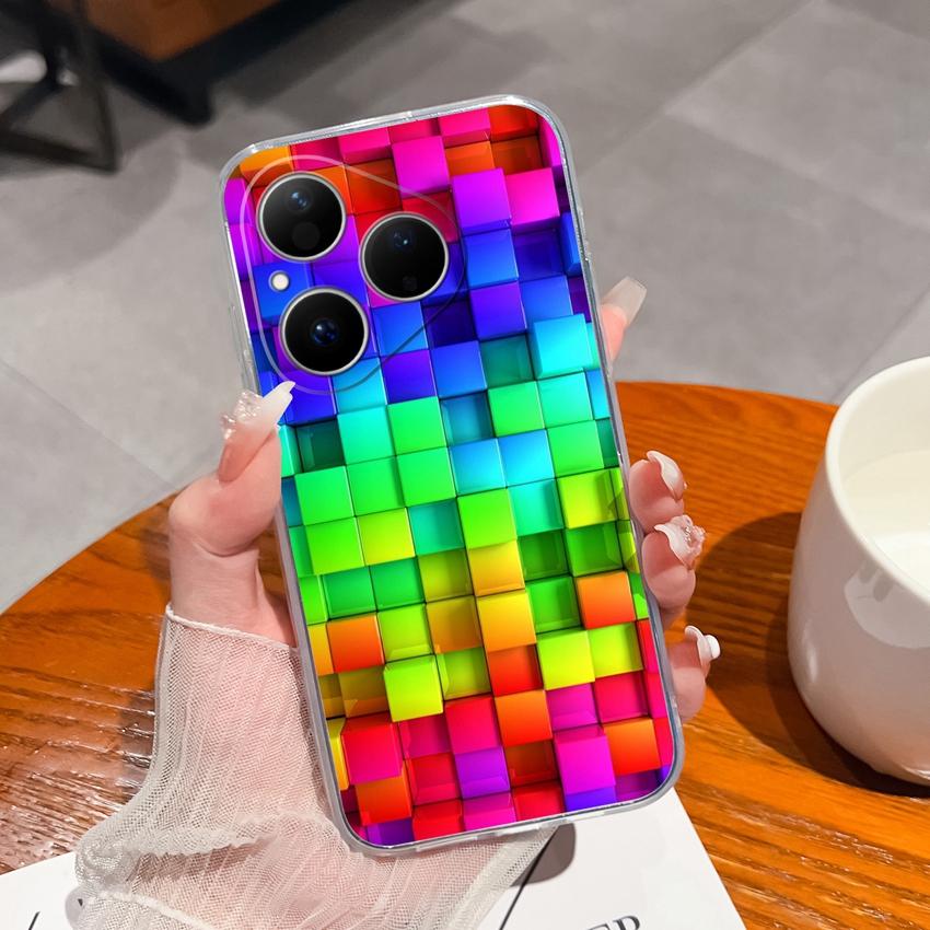 Для Huawei Honor 400 Magic5 Pura 80 Ultra Pro Прозрачный противоударный чехол для телефона с милым узором панды, мягкий силиконовый чехол премиум-защиты для корпуса Huawei