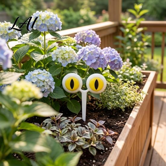 Aesthetic Pot Decoration Planter Insert Cat Decorative Stake Printed Eyes 3D Flower Garden Enthusiast Gift Cute Eyes for Indoor Outdoor Potted