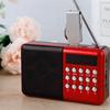 Слот для карты MicroSD Радиодинамик USB-порт MP3-радио Мини-размер Музыкальный плеер Домашние развлечения