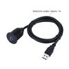 USB 3.0 Mount CableUSB Extension Flush, Dash, Panel Mount Cable, for Car, Boat, Motorcycle (1M)