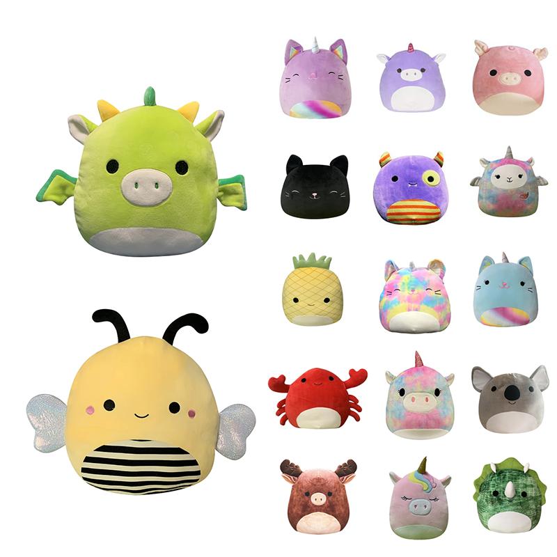 Squishmallows Stuffed Toy Doll Plush Unicorn Dinosaur Soft Pillow Cushion