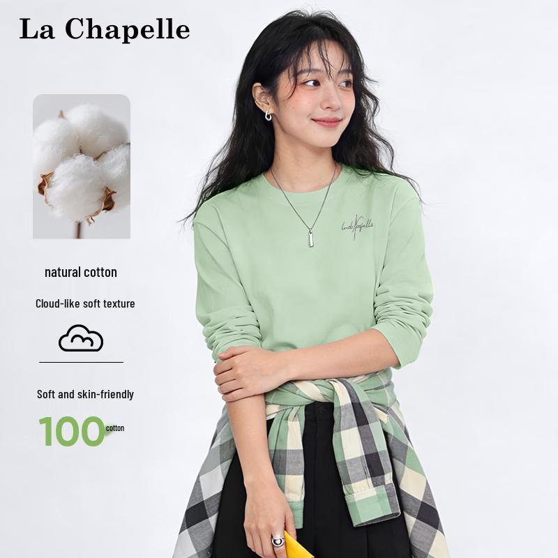La Chapelle Women's Long Sleeve Cotton T-Shirt