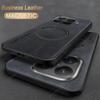 Деловой кожаный чехол для телефона для Xiaomi 15T Pro 14T 13T 12T 11T 10T 12S Ultra 17 Pro Max с покрытием для беспроводной зарядки Magsafe