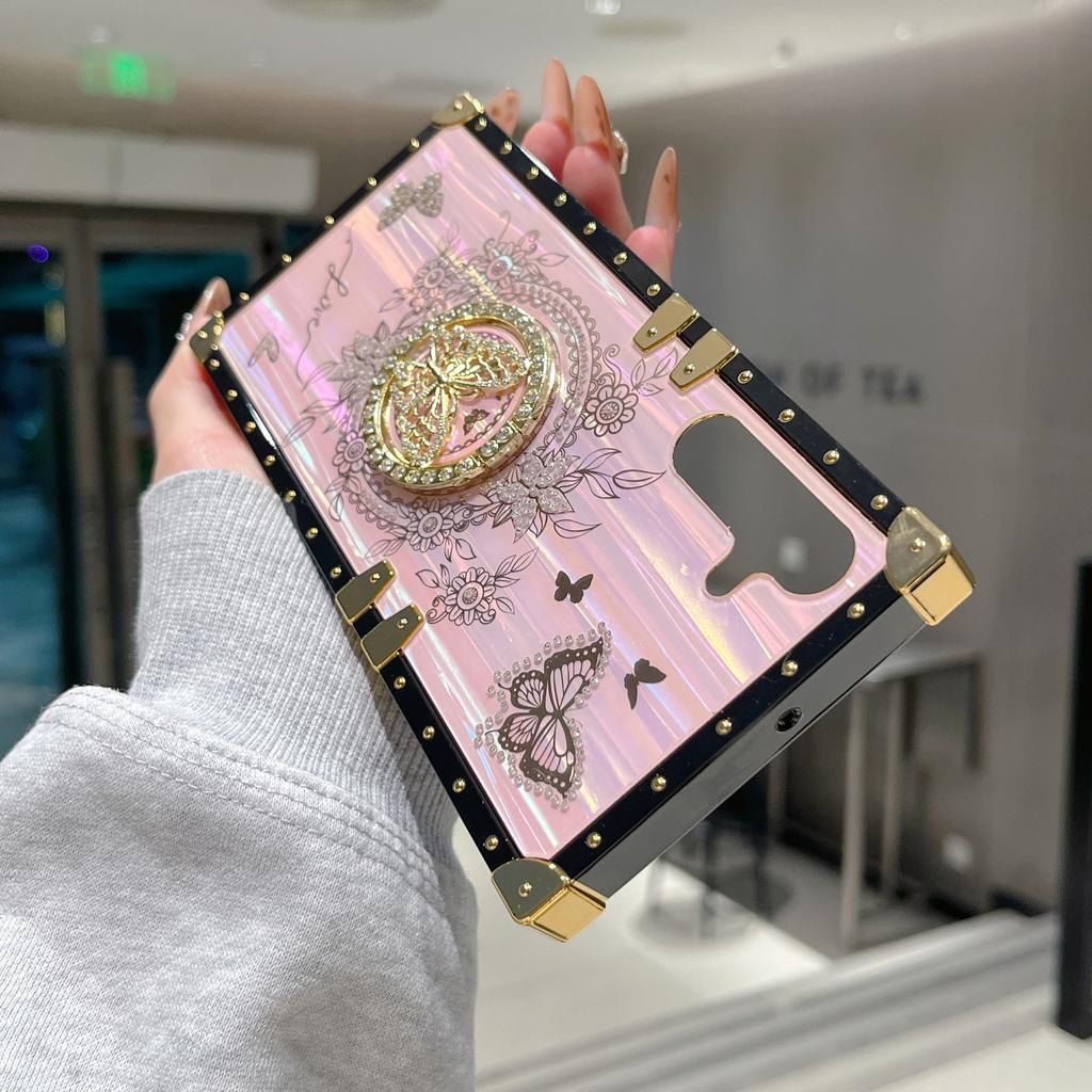 Чехлы для Samsung Galaxy A36 5G/A56 5G с украшением из страз и рисунком бабочек, из ТПУ+ПК