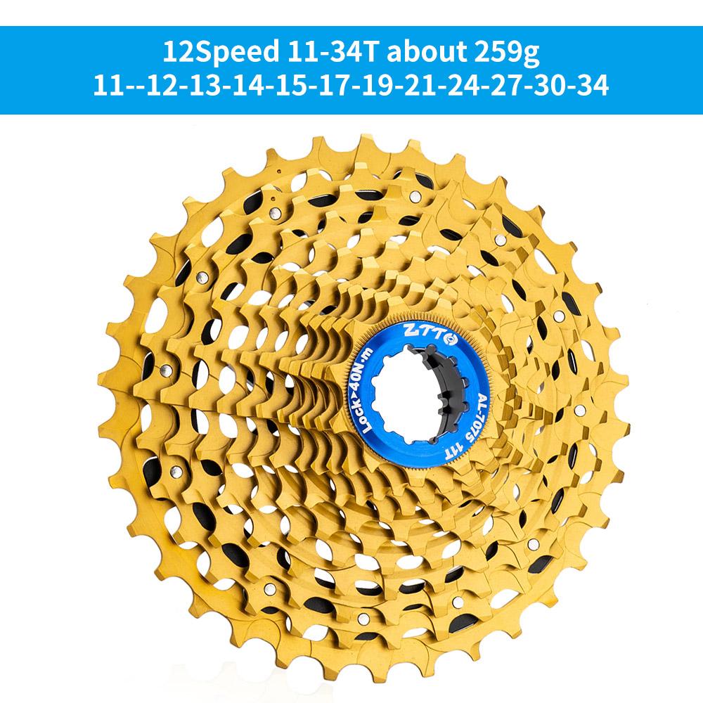 ZTTO Road Bike 12 Speed Cassette HG Freehub ULT 11-34T Gravel Bicycle 12Speed 11-28 Steel CNC34T UltraLight K7 12V 12s 32T