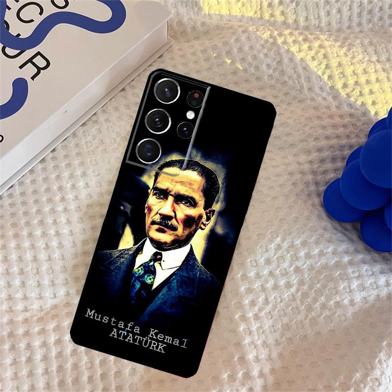 Turkey Mustafa Kemal Ataturk Case For Samsung Galaxy S23 S22 S21 Ultra S20 FE S8 S9 S10 Note 10 Plus Note 20 Ultra Cover