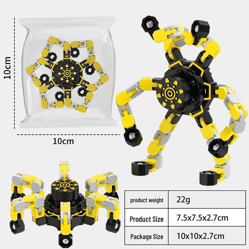 Деформируемая светящаяся игрушка-гироскоп: Образовательный механический фиджет для детей