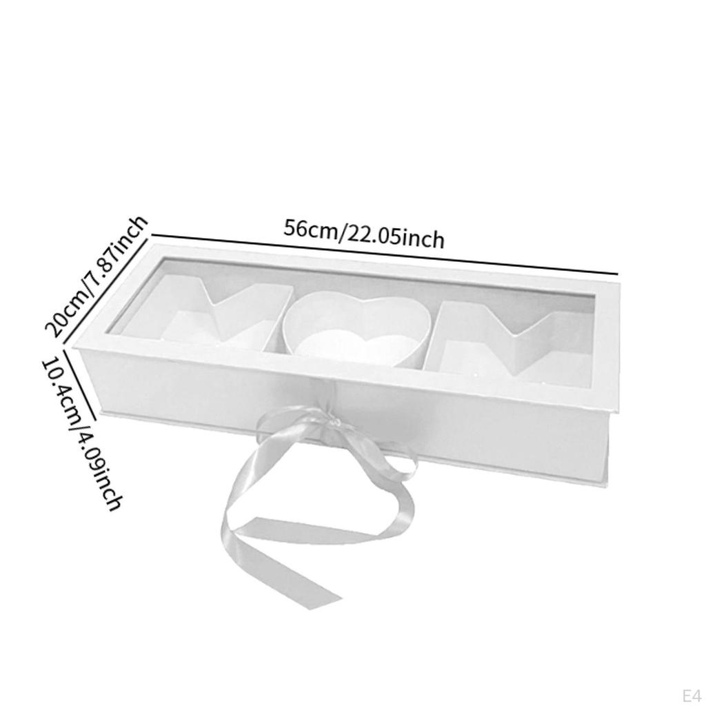 Подарочная коробка для цветов для мамы 22x7.8x4 дюйма для цветочных композиций, аксессуары, многоцелевая для мам